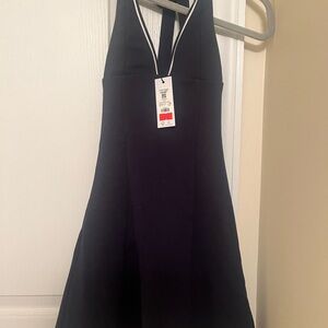 Garage Black Halter Mini Dress